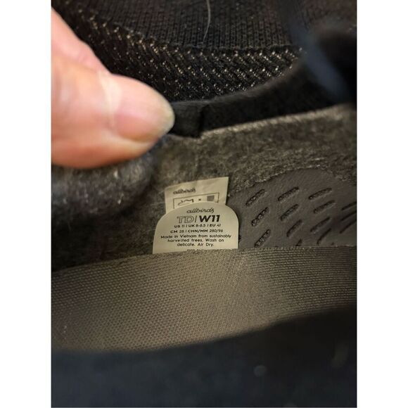 Allbirds sneakers size 11 black gray shoes slip ons dashers loungers - Picture 4 of 10